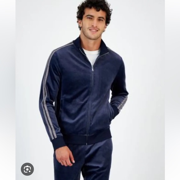 INC International Concepts Other - NWT, I.N.C. International Concepts, Men's Taped Full-Zip Velour Track Jacket